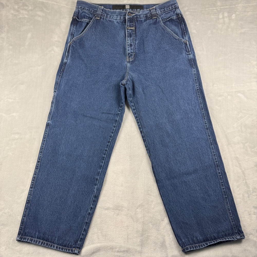 Vintage Y2K Marithe Francois Girbaud‎ Mens Carpenter Utility Jeans Dark Wash 40M